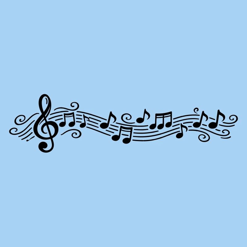 Musical Notes Melody Clefs