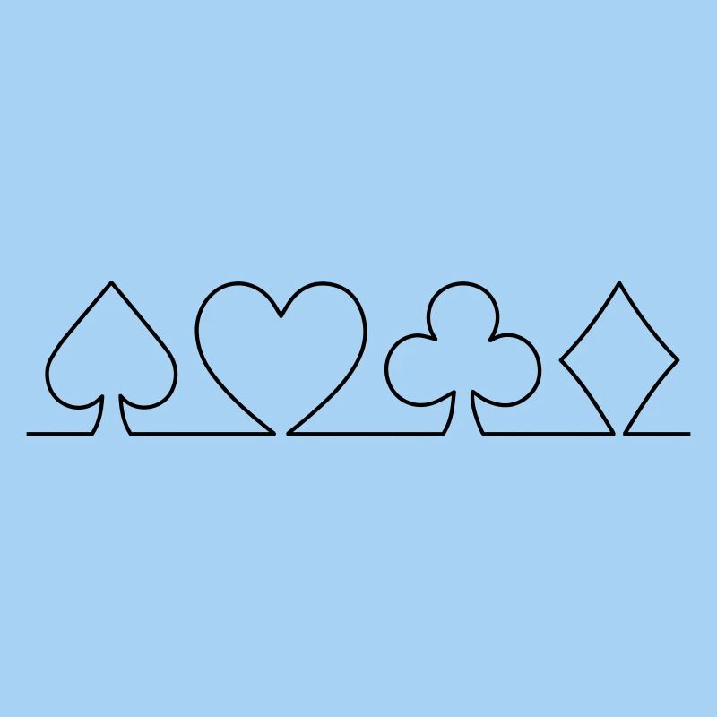 Minimalistisches Karten-Design | einfarbig