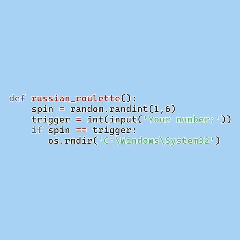 Python Russisches Roulette