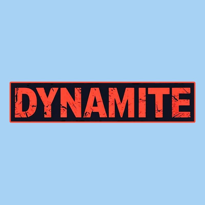 Dynamitisches rotes Grunge-Poster