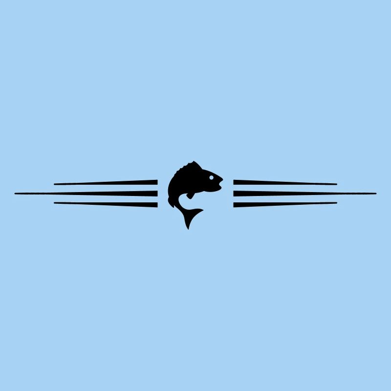 Fisch Symbol Linie