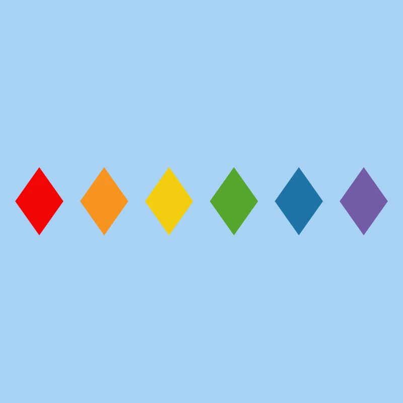 Losange arc-en-ciel