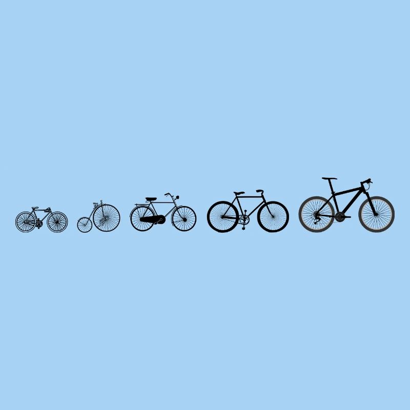 Evolutionsentwicklung des Radfahrens