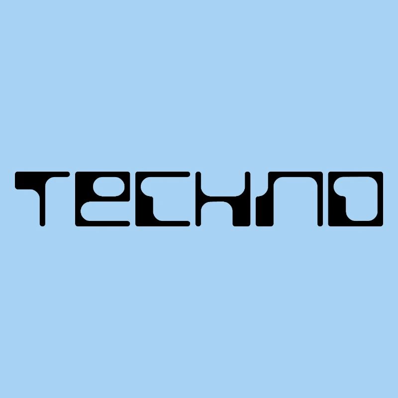 techno bold logo design