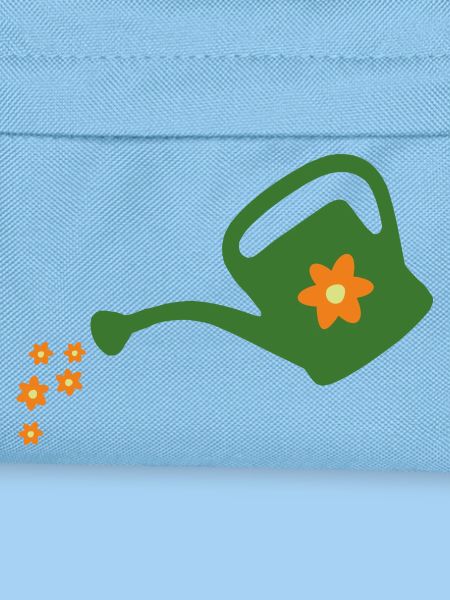 Blumen gießen Gießkanne (dunkel)
