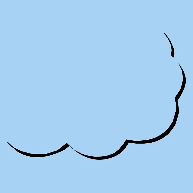 speech balloon | halbe Sprechblase | Wolke | Cloud