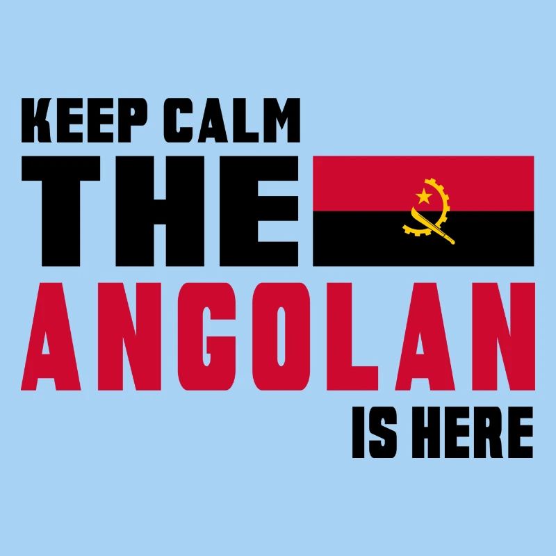 Conception du drapeau Angola Keep Calm