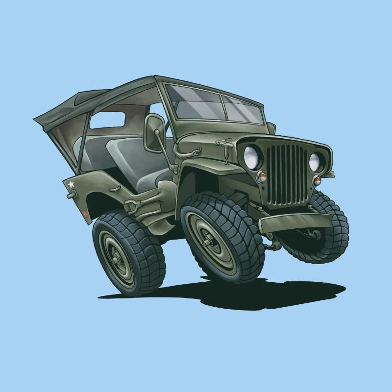 Willys MB Offroader 4x4 ROOFTOP Oldtimer Us Army