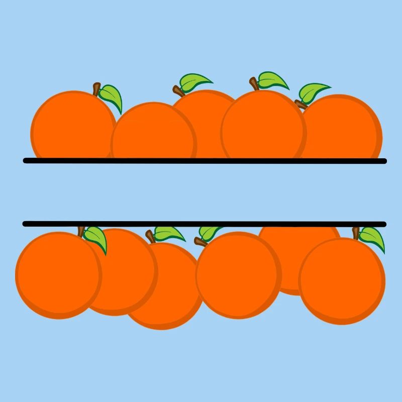 Bannière orange avec oranges orange