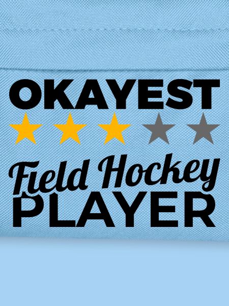 Funny field hockey player
