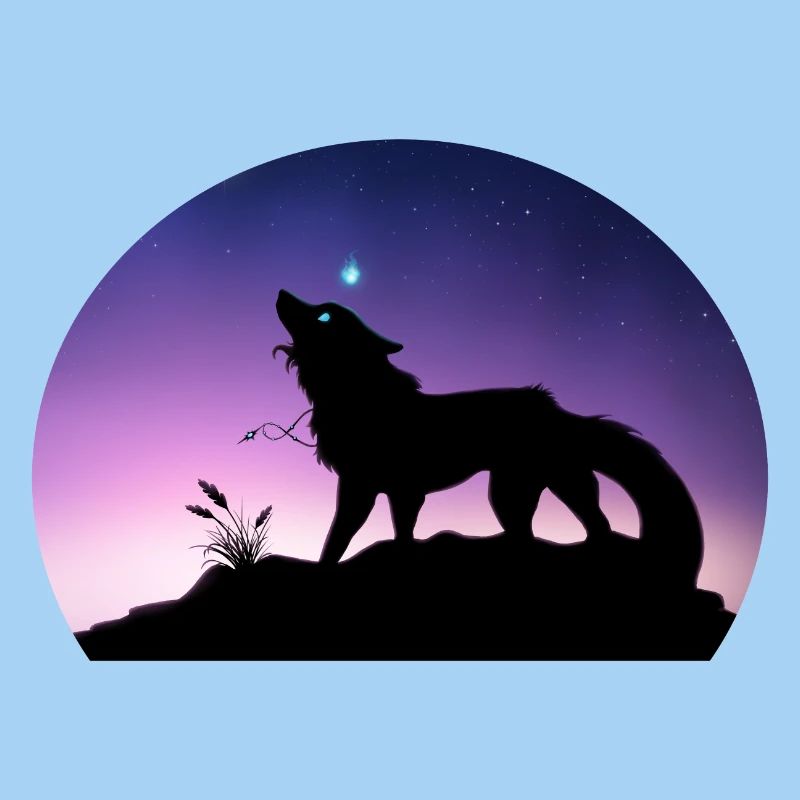 Die Reise eines Sternenwolfs - Silouhette Nocturne