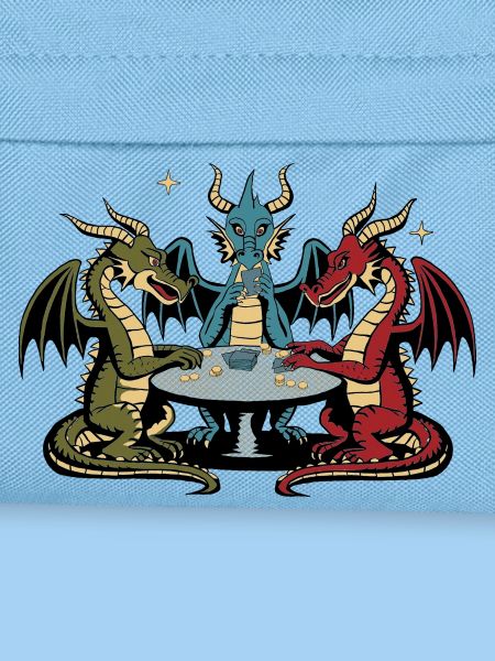 Dragons playing cards