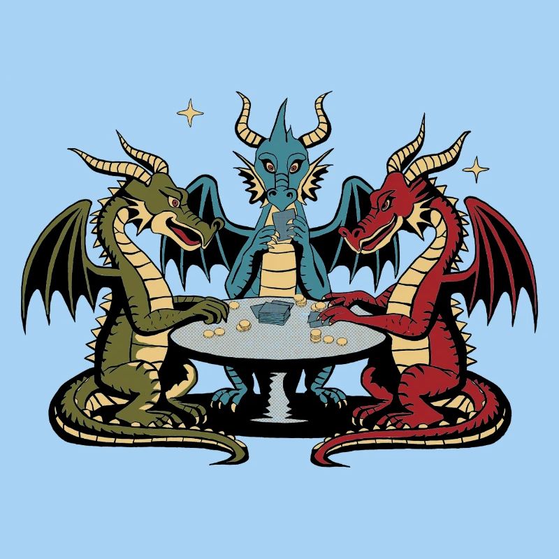 Drachen-Spielkarten