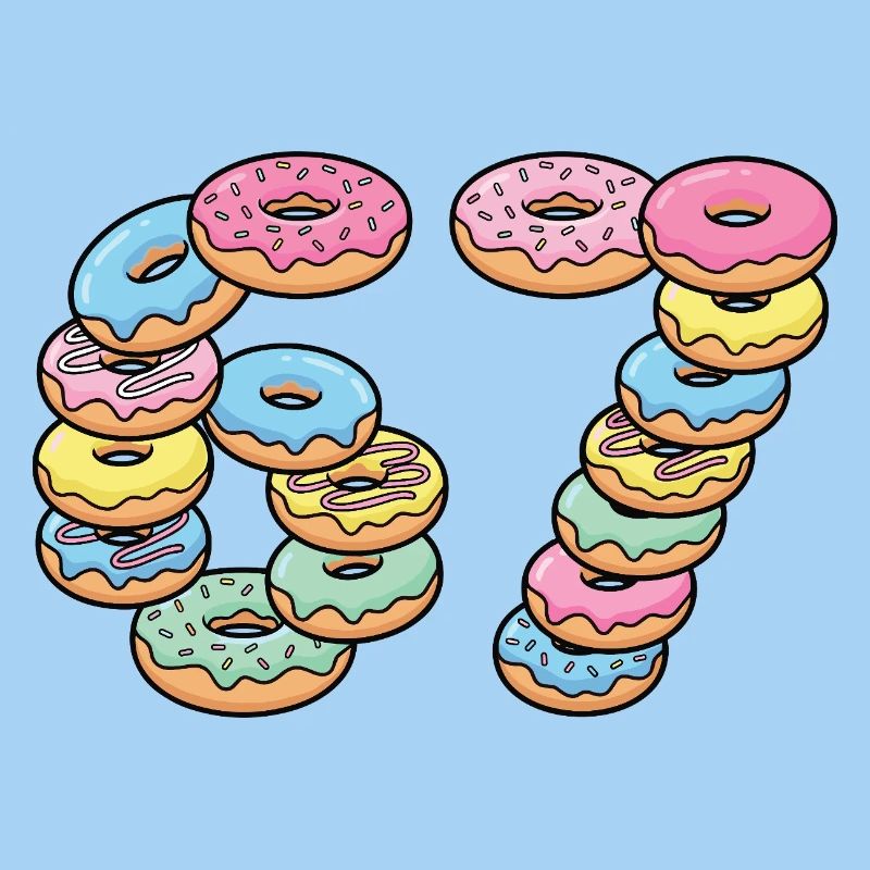 Pastel Donut Stack 67 Muster