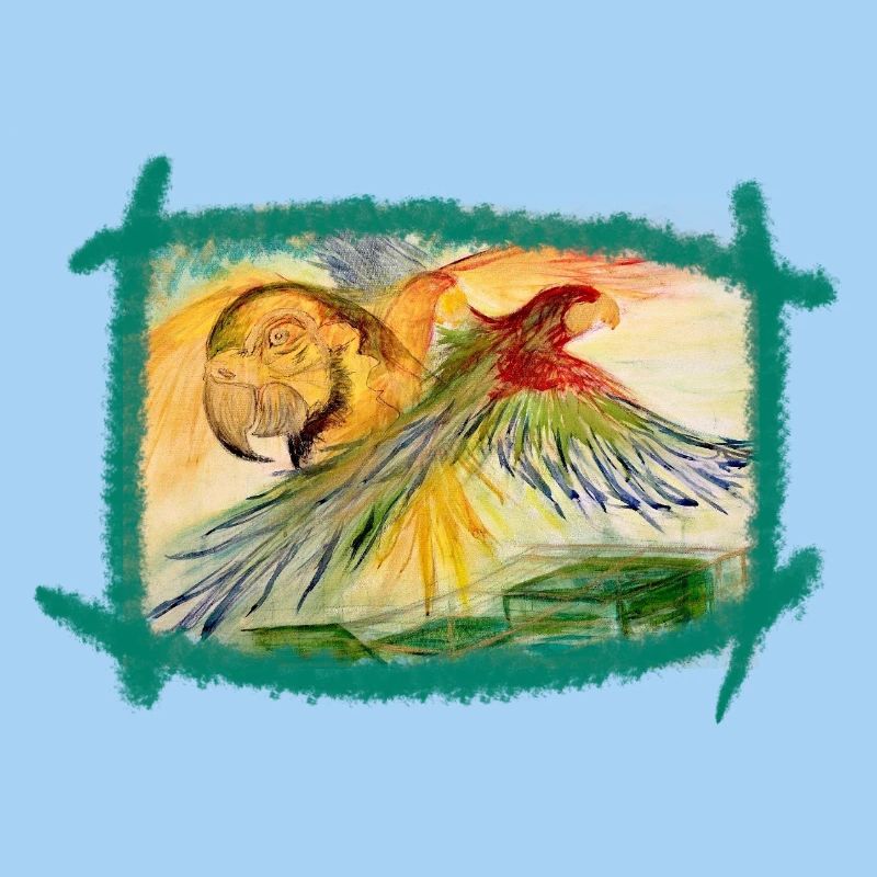 Aras over the rainforest