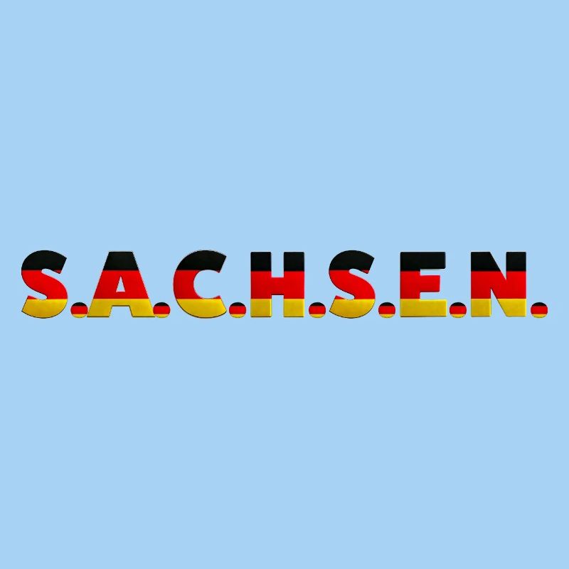 Saxony Germany Dresden Leipzig Flag German