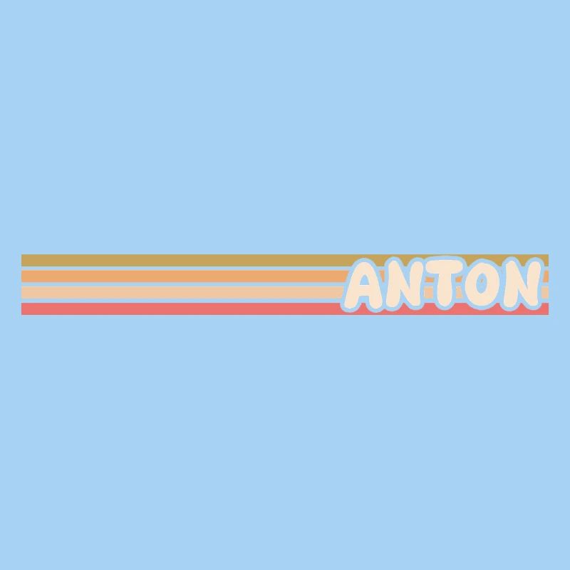Nostalgic retro design named Anton