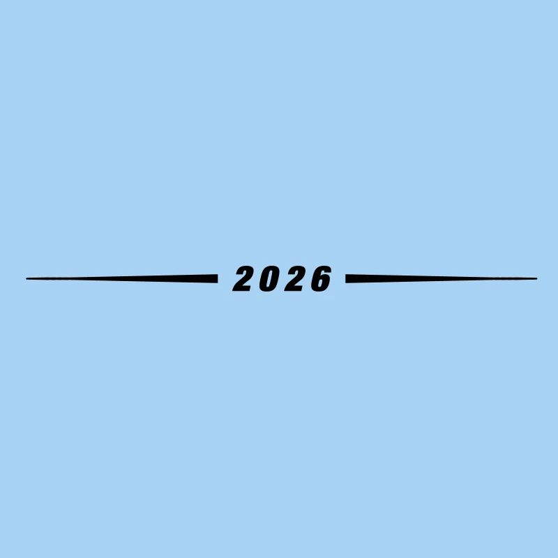 2026 Jahr Linie
