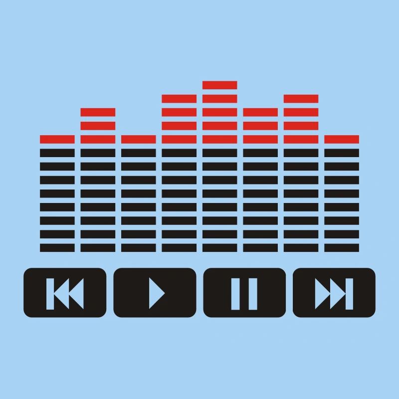 Equalizer audio player dj