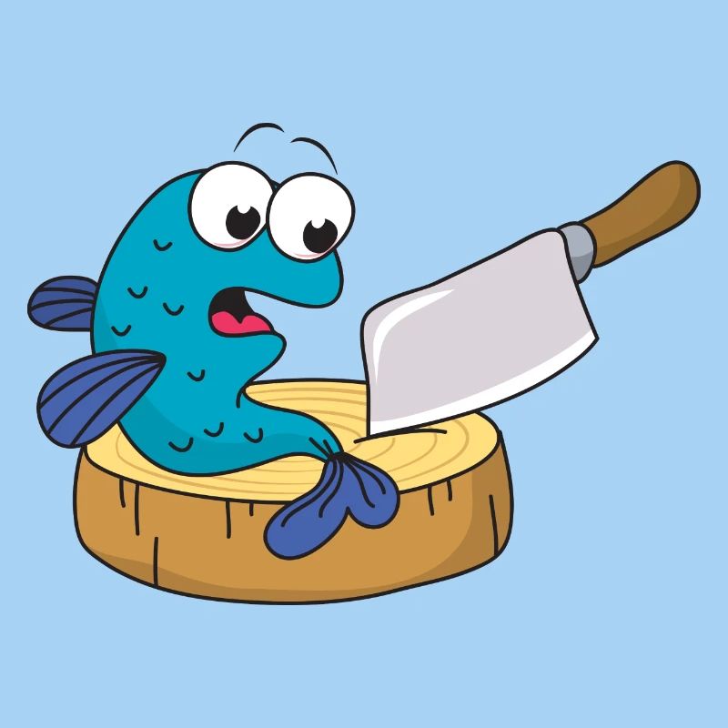 Fisch Messer Beil