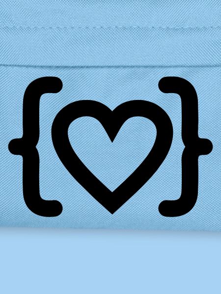 Herz des Programmierer-Code-Logos