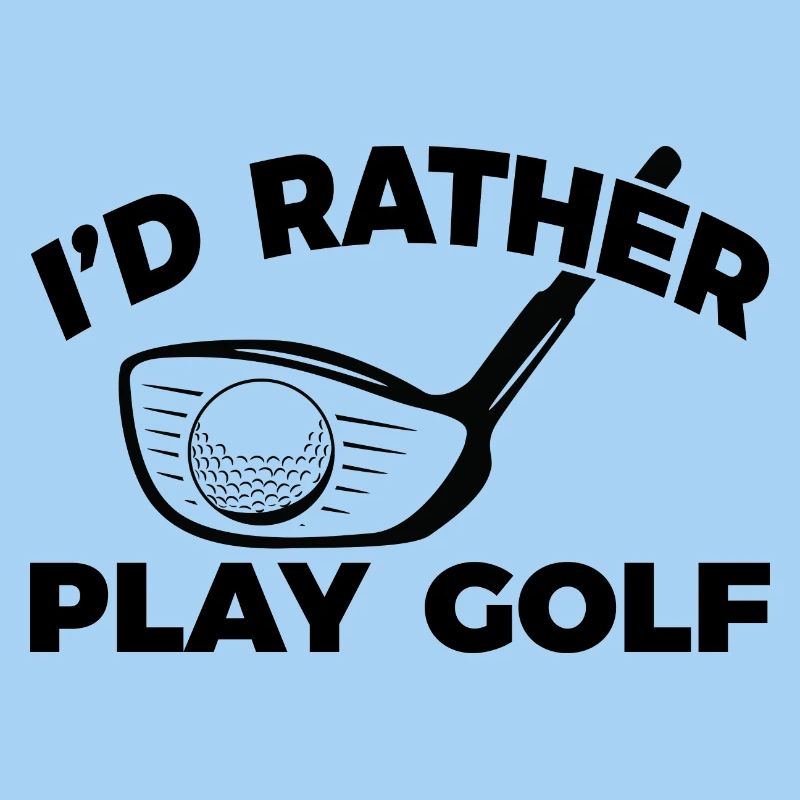 Lustiger Golfspieler