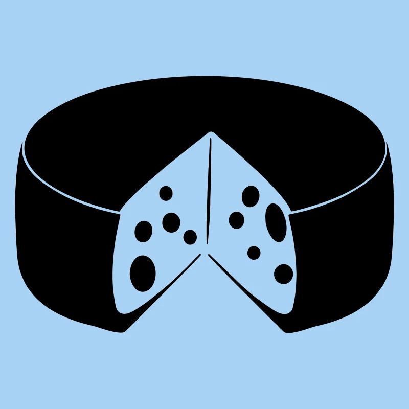 Käse mit Ausschnitt