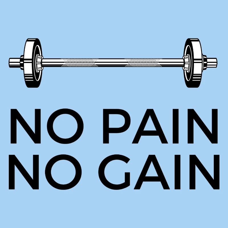 Pas de douleur, pas de gain - avec du poids