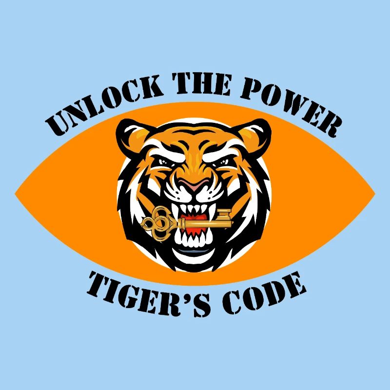Dynamisches Tiger-Emblem-Design