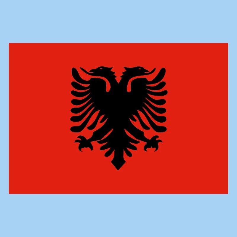 Conception du drapeau de l’aigle albanais