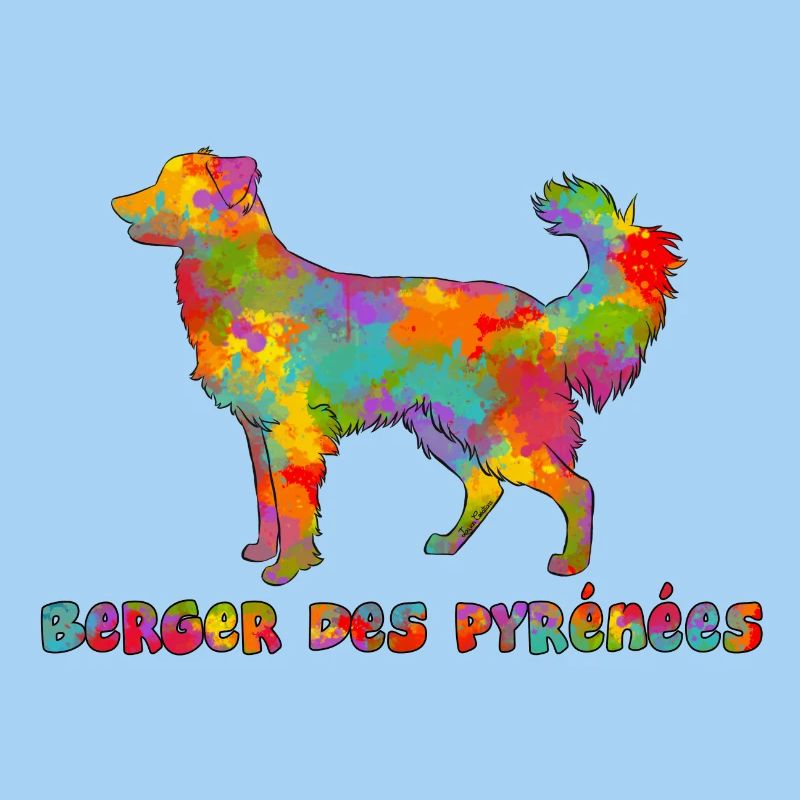 Berger des Pyrénées Face Rase Multicolore
