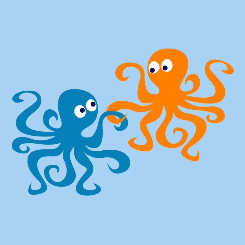 Octopus Valentine's Day Comic Sea Octopus Child
