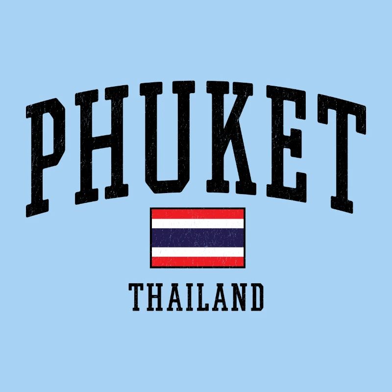 Motif du drapeau de Phuket Thaïlande