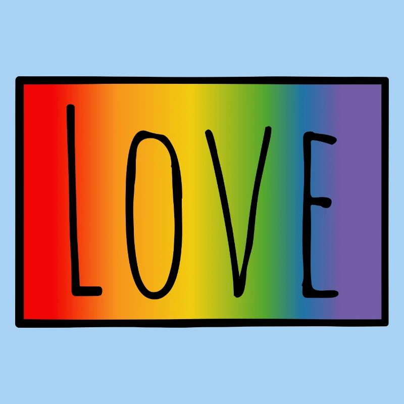 CSD Tshirt Regenbogen Love