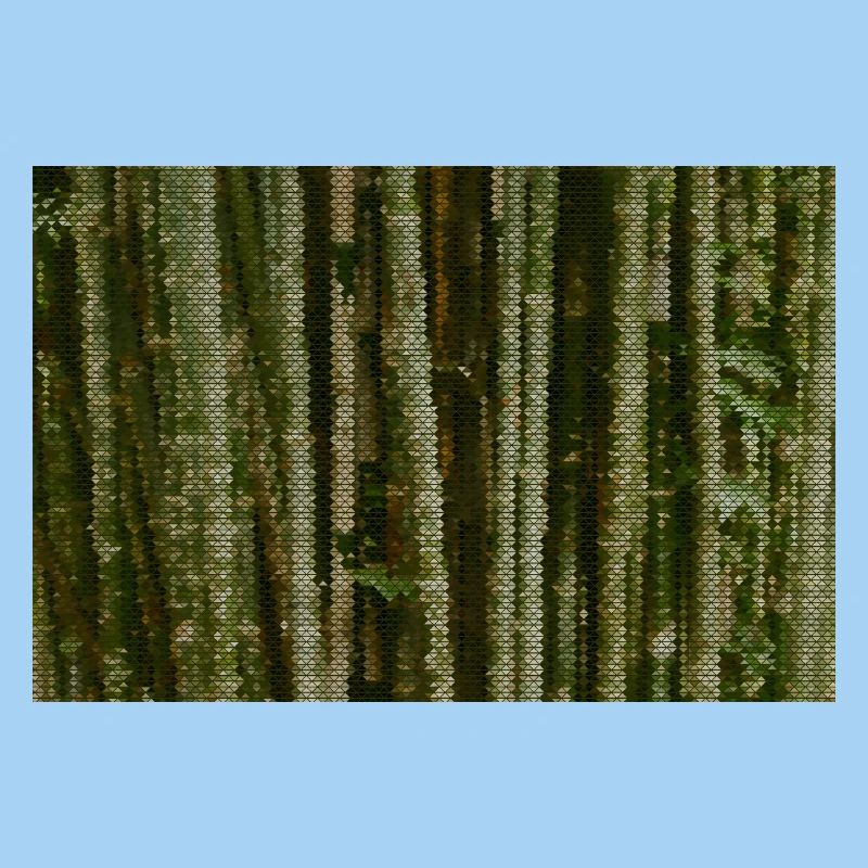 Forest Camouflage Grid Pattern