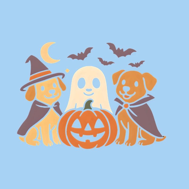 Chiens Halloween Citrouille