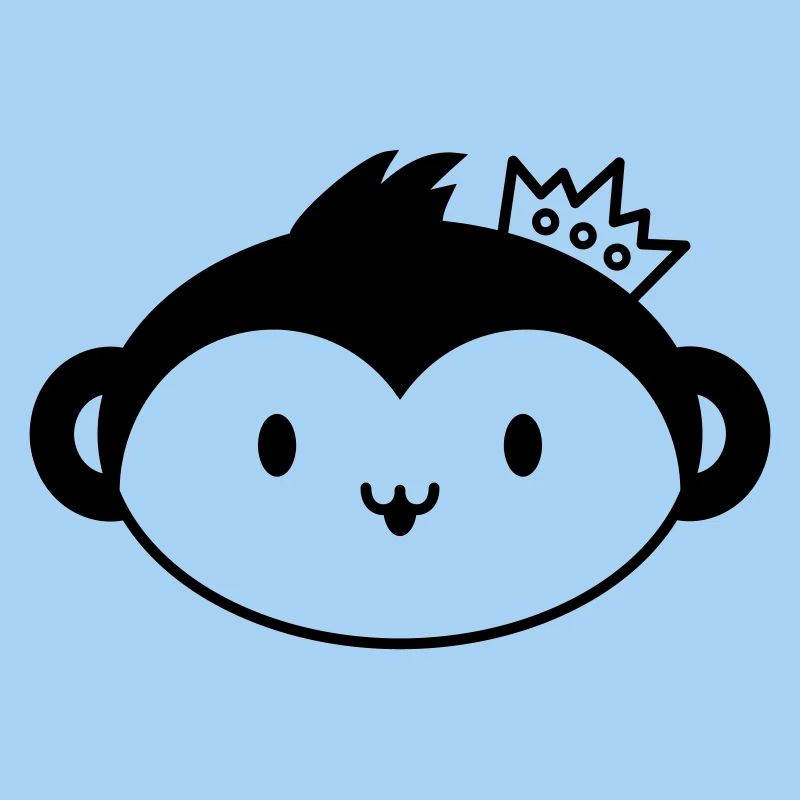 Monkey Crown – Cute Monkey Head with Crown