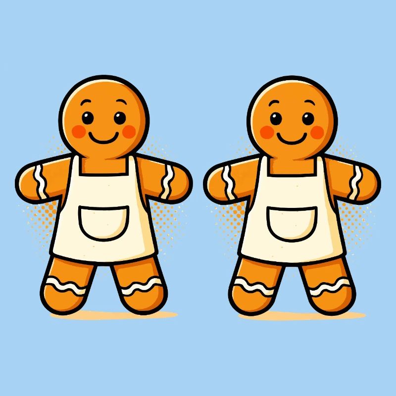 Gingerbread men with apron