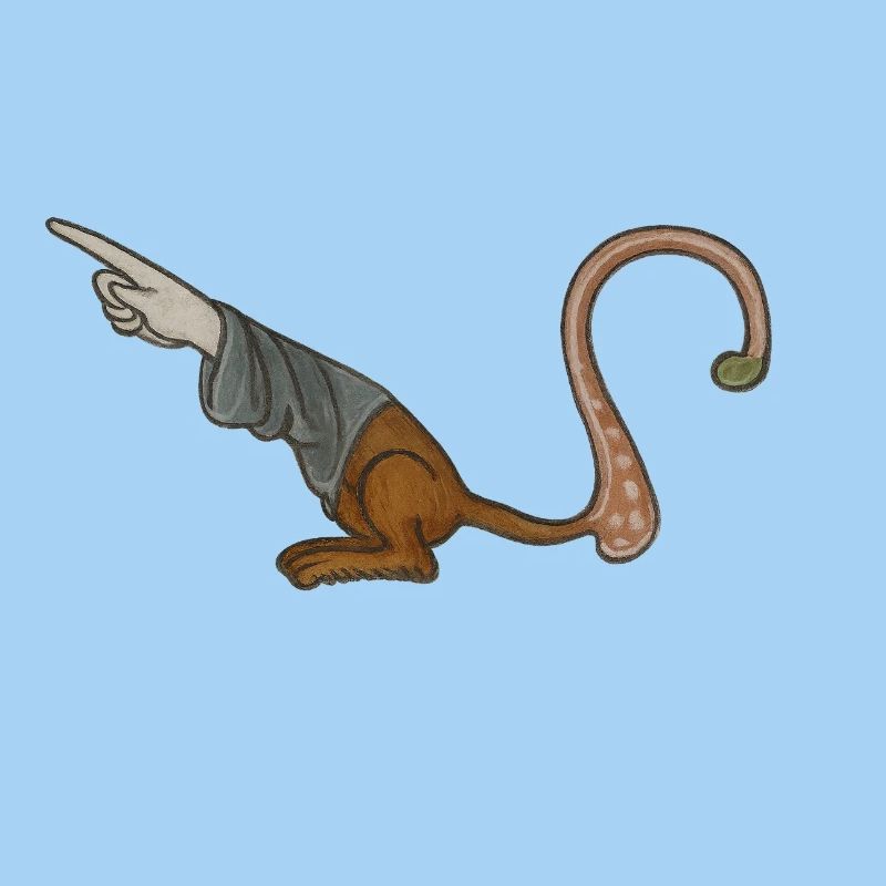 Medieval Pointer Finger - MARGINALIA