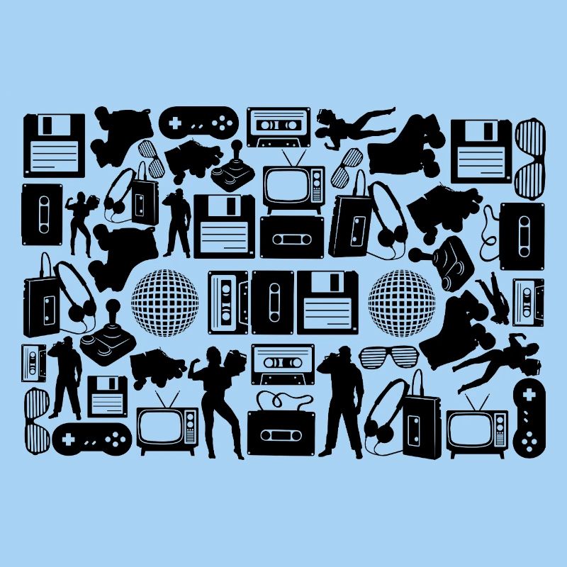 80er Kassette Silhouette