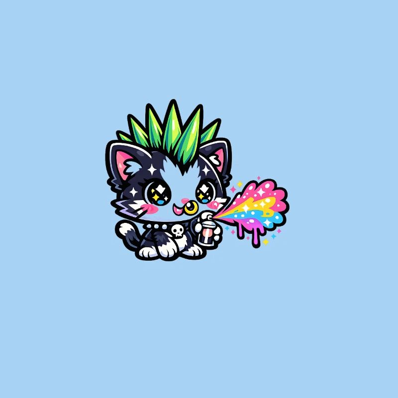 Punk Kitten Neon Spray Paints