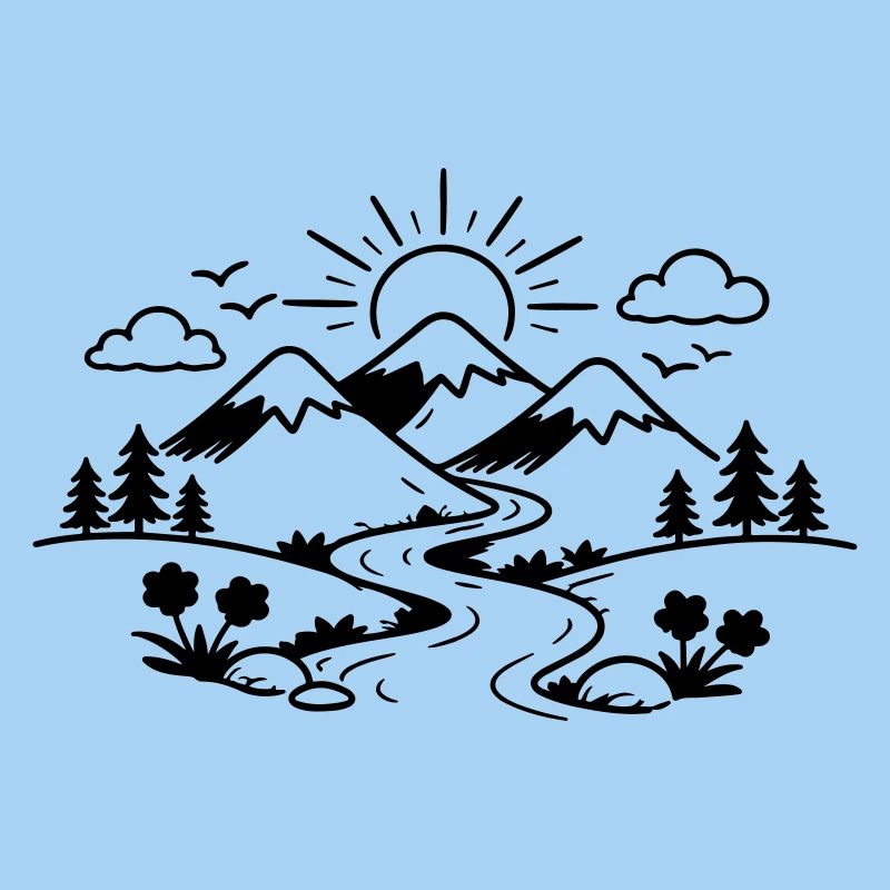 Berge Landschaft