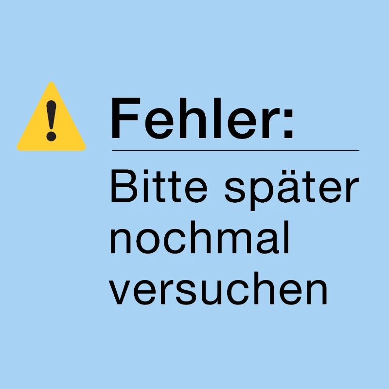Fehler: Bitte noch einmal versuchen, Informatik