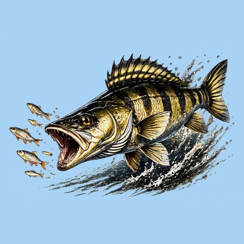 Zander Strike-Modus – Fressfischfang-Design