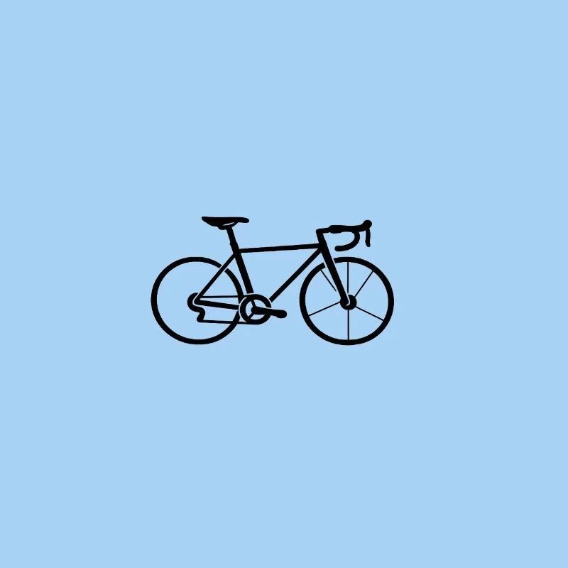 Conception de la ligne de silhouette de vélo