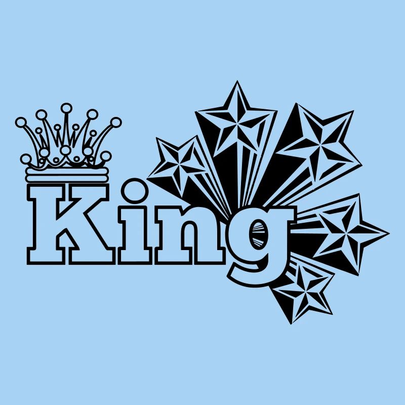 King stars and crown