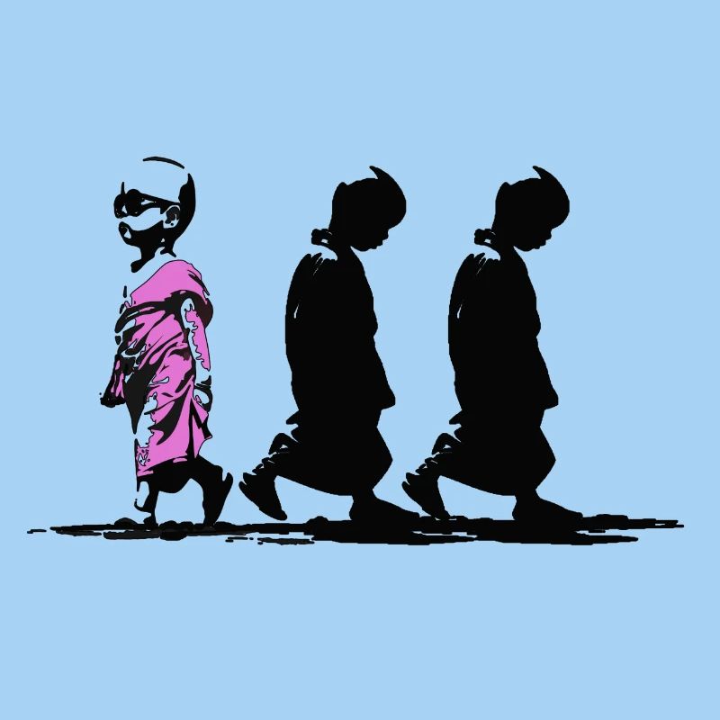 Neonpfad der Stille, sei anders