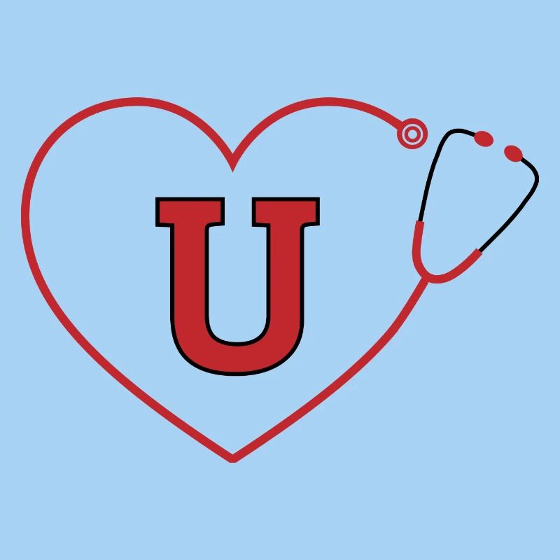 Letter u stethoscope
