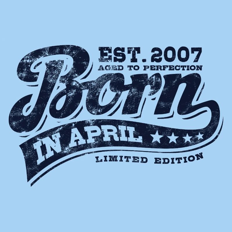 Born in April 2007 - Geburtstag - Geschenk