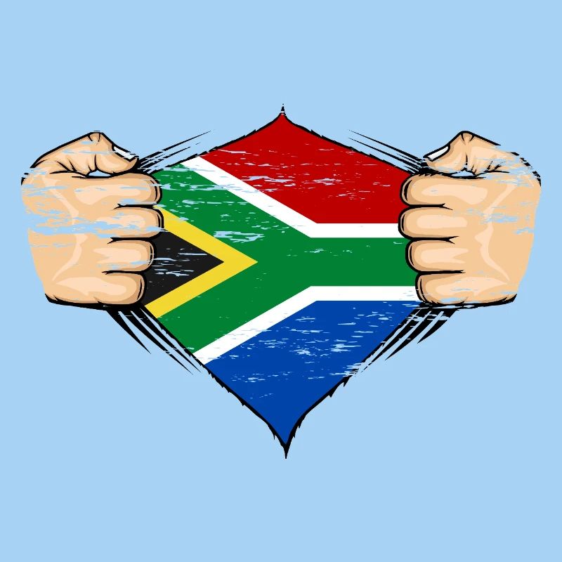 Drapeau de l’Afrique du Sud utilisé
